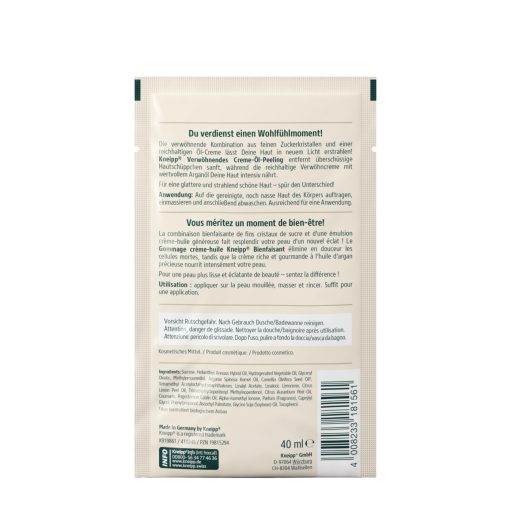 Kneipp Bőrradír - Kényeztető krém-olaj bőrradír